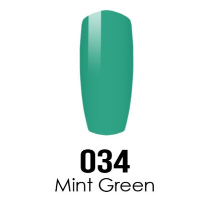 DC Nail Lacquer And Gel Polish, DC 034, Mint Green, 0.6oz MY0926