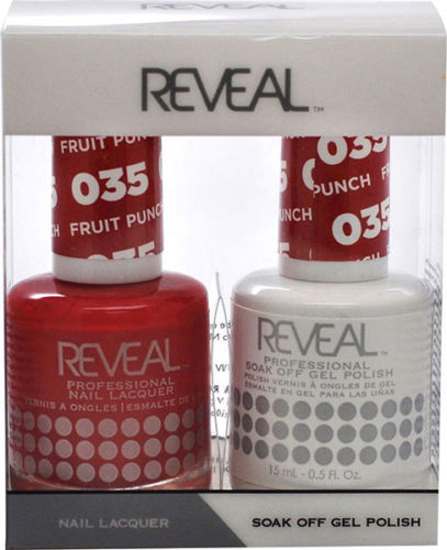 Reveal Gel Polish + Nail Lacquer, 035, Fruit Punch, 0.5oz OK0311VD