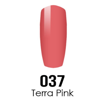 DC Nail Lacquer And Gel Polish, DC 037, Terra Pink, 0.6oz MY0926