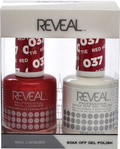 Reveal Gel Polish + Nail Lacquer, 037, Red Hottie, 0.5oz OK0311VD