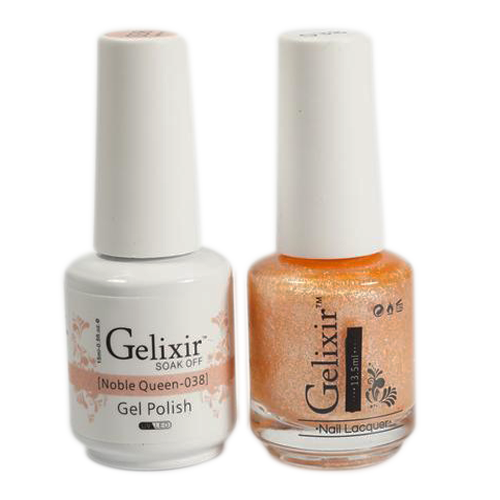 Gelixir Nail Lacquer And Gel Polish, 038, Noble Queen, 0.5oz KK1010