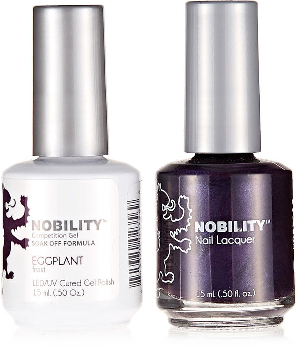 LeChat Nobility Gel & Polish Duo, NBCS038, Eggplant, 0.5oz KK