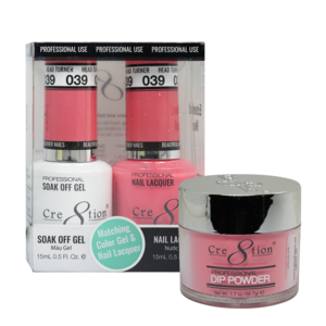 Cre8tion 3in1 Dipping Powder + Gel Polish + Nail Lacquer, 039, Head Turner (Neon), 3104-0639 OK0117MD