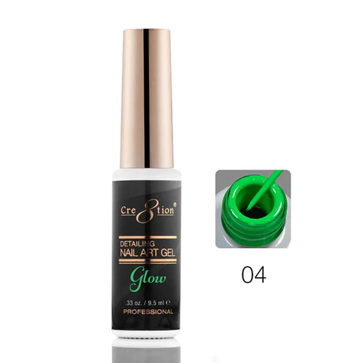Cre8tion Detailing Nail Art Gel, Glow In The Dark Collection, 04, 0.33oz