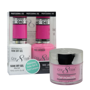 Cre8tion 3in1 Dipping Powder + Gel Polish + Nail Lacquer, 040, Paparazzi Party, 3104-0640 OK0117MD