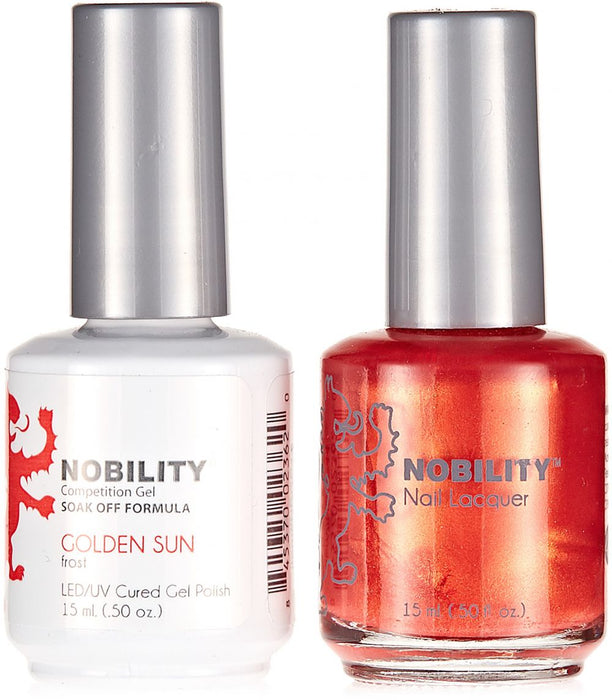 LeChat Nobility Gel & Polish Duo, NBCS044, Golden Sun, 0.5oz KK