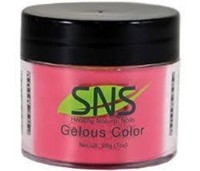 SNS Gelous Dipping Powder, 045, Lava Inferno Red, 1oz BB KK