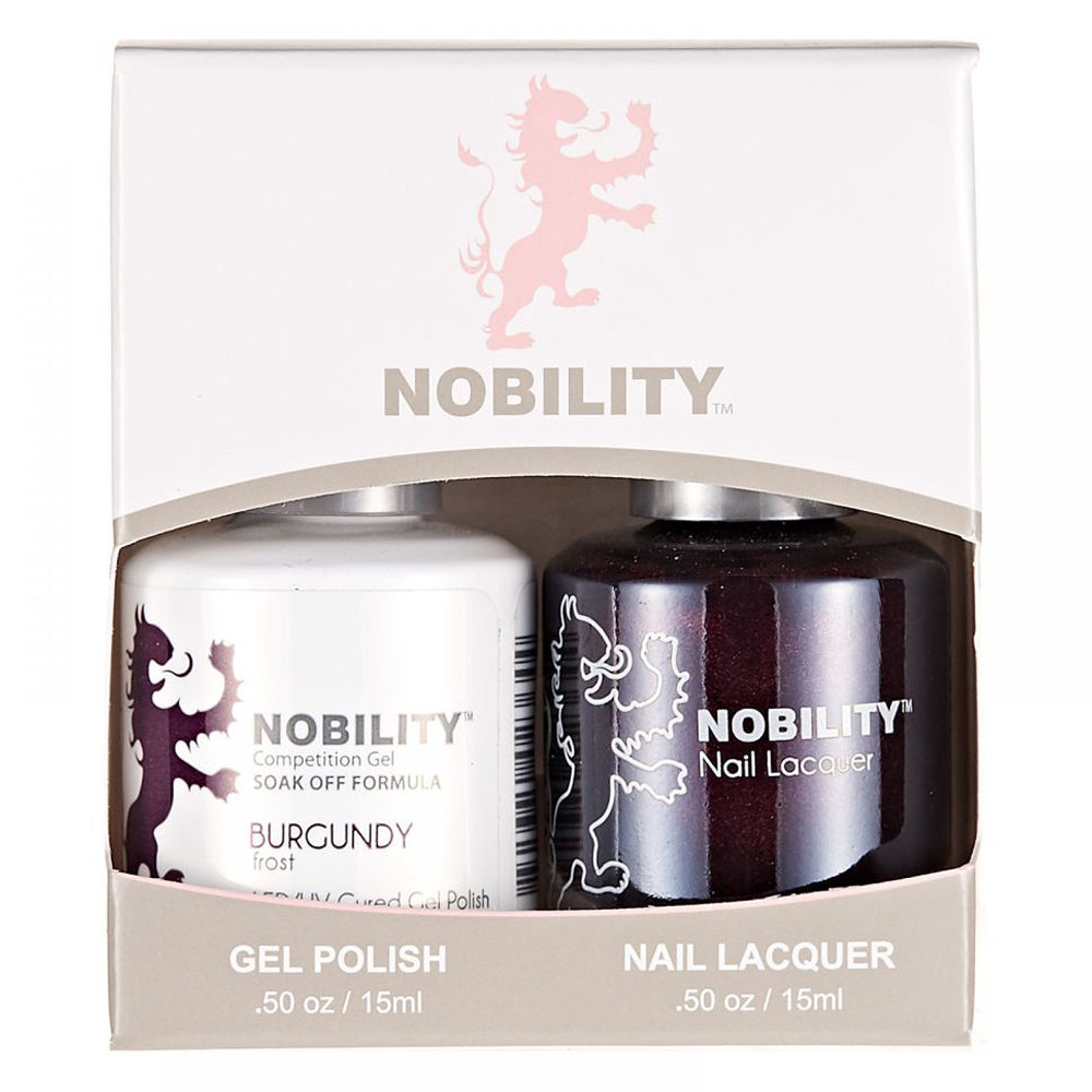 LeChat Nobility Gel & Polish Duo, NBCS046, Burgundy, 0.5oz KK