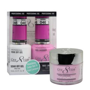 Cre8tion 3in1 Dipping Powder + Gel Polish + Nail Lacquer, 046, Dance Floor, 3104-0646 OK0117MD