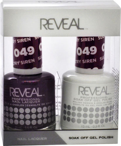 Reveal Gel Polish + Nail Lacquer, 049, Sultry Siren, 0.5oz OK0311VD