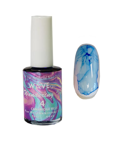 Wave Gel Wandering Ink Gel Polish, 04, Cambridge Blue, 0.5oz OK1129