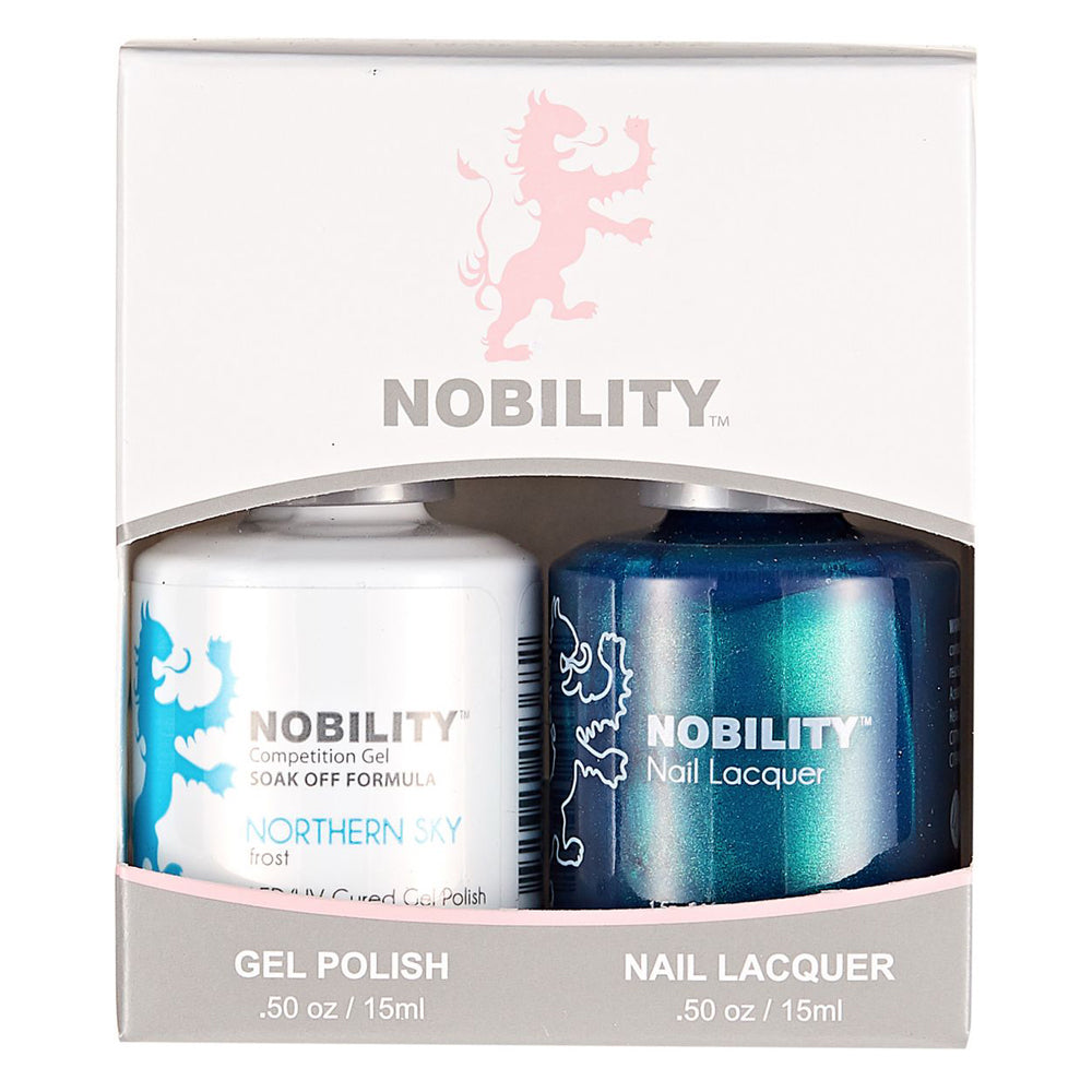 LeChat Nobility Gel & Polish Duo, NBCS050, Northern Sky, 0.5oz KK0906