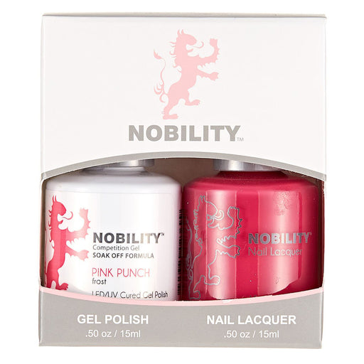LeChat Nobility Gel & Polish Duo, NBCS051, Pink Punch, 0.5oz KK
