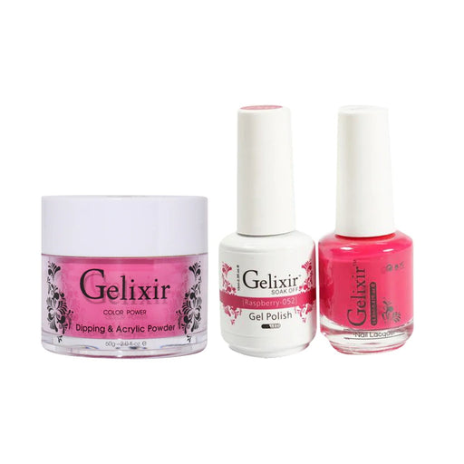 Gelixir 3in1 Acrylic/Dipping Powder + Gel Polish + Nail Lacquer, 052