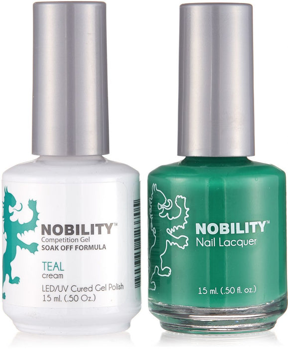 LeChat Nobility Gel & Polish Duo, NBCS052, Teal, 0.5oz KK0906