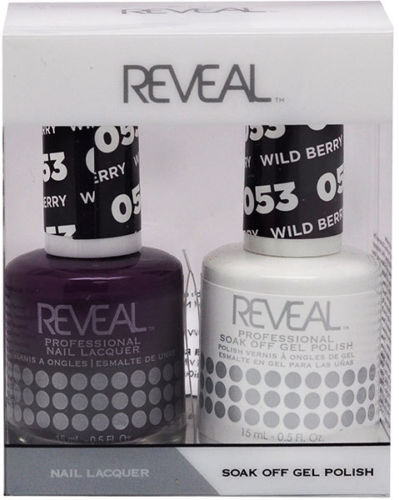 Reveal Gel Polish + Nail Lacquer, 053, Wild Berry, 0.5oz OK0311VD