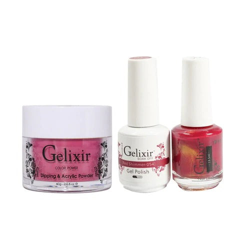 Gelixir 3in1 Acrylic/Dipping Powder + Gel Polish + Nail Lacquer, 054