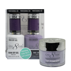 Cre8tion 3in1 Dipping Powder + Gel Polish + Nail Lacquer, 054, Déjà Vu , 3104-0654 OK0117MD