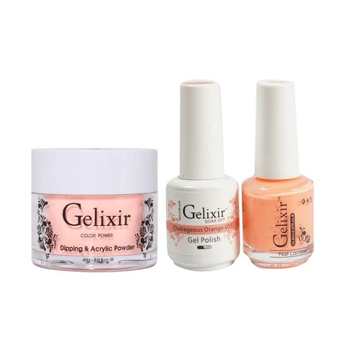 Gelixir 3in1 Acrylic/Dipping Powder + Gel Polish + Nail Lacquer, 055