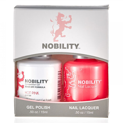 LeChat Nobility Gel & Polish Duo, NBCS055, Hot Pink, 0.5oz KK