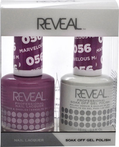 Reveal Gel Polish + Nail Lacquer, 056, Marvelous Mauve, 0.5oz OK0311VD