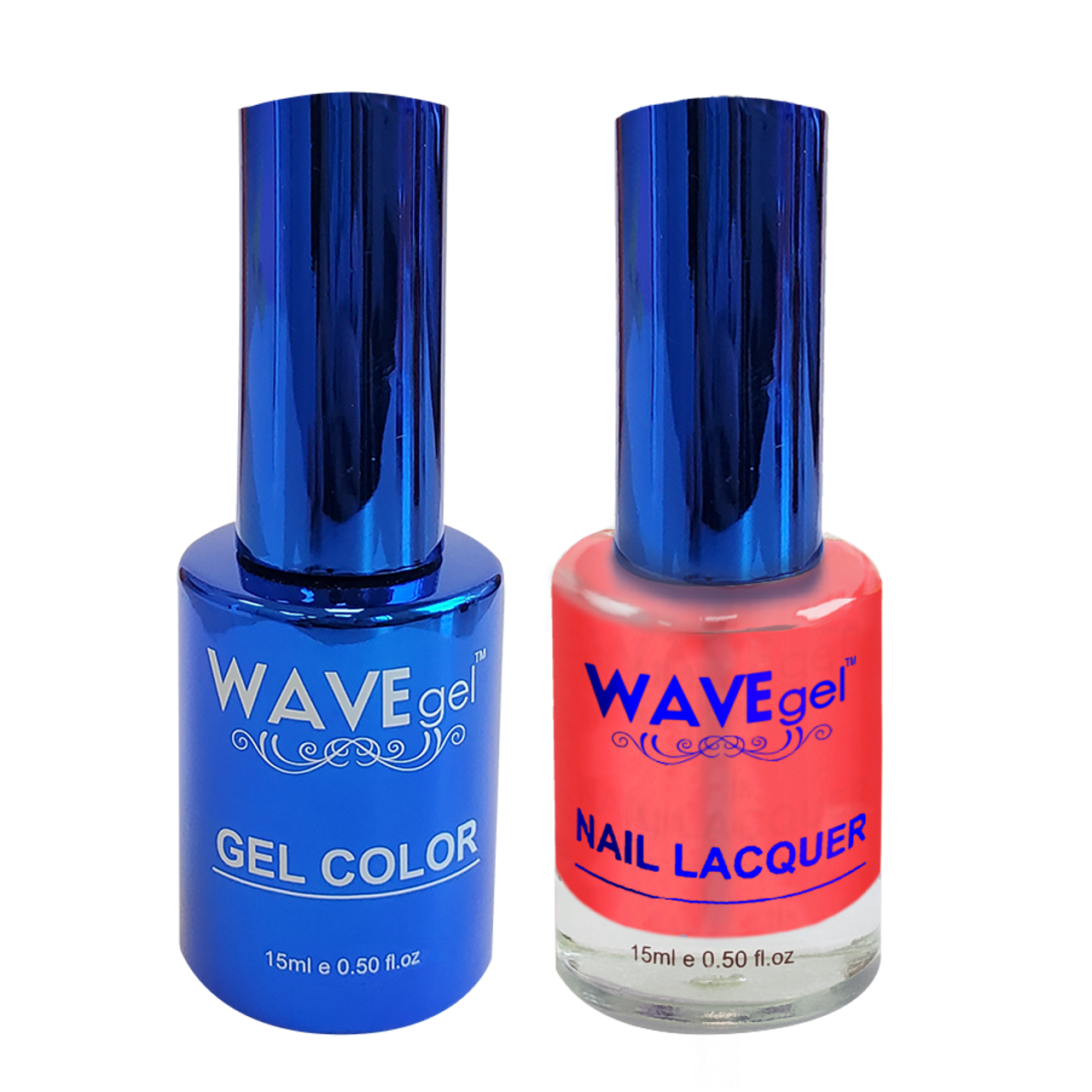 Wave Gel Nail Lacquer + Gel Polish, ROYAL Collection, 057, Red All Over, 0.5oz