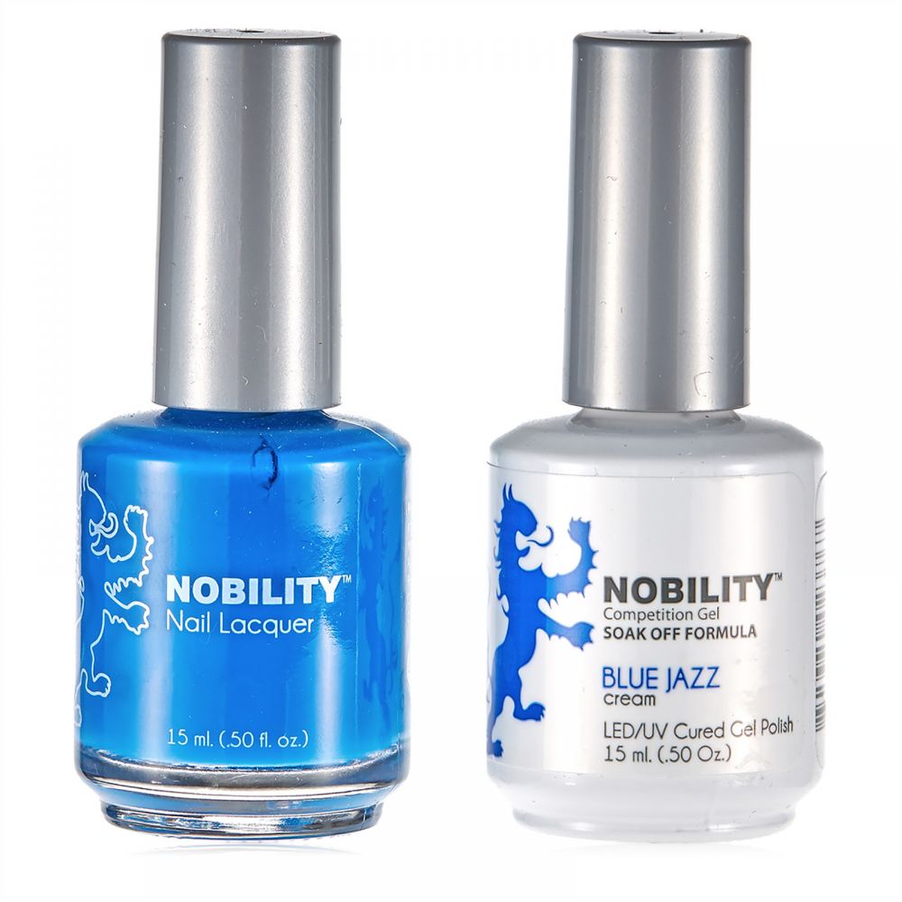 LeChat Nobility Gel & Polish Duo, NBCS058, Blue Jazz, 0.5oz KK0917