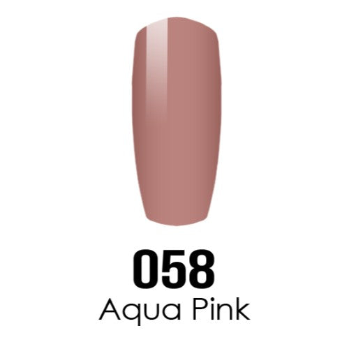 DC Nail Lacquer And Gel Polish, DC 058, Aqua Pink, 0.6oz MY0926