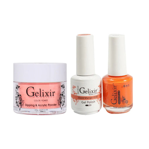 Gelixir 3in1 Acrylic/Dipping Powder + Gel Polish + Nail Lacquer, 059