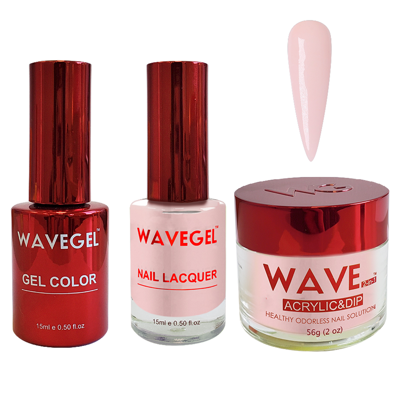 Wave Gel 4in1 Dipping Powder + Gel Polish + Nail Lacquer, QUEEN Collection, 005, Sitting Tall