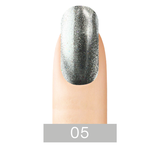 Cre8tion Chrome Nail Art Effect, 05, Silver, 1g