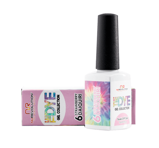 NuRevolution Tie Dye Gel Collection, 06, Strawberry, 0.5oz KK1030