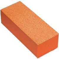 Cre8tion 3-Way Buffer (Made In USA), Orange Foam, White Grit 80/100, 06077 (Packing: 500 pcs/case)