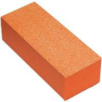 Cre8tion 3-Way Buffer (Made In USA), Orange Foam, White Grit 80/80, 06087 (Packing: 500 pcs/case)