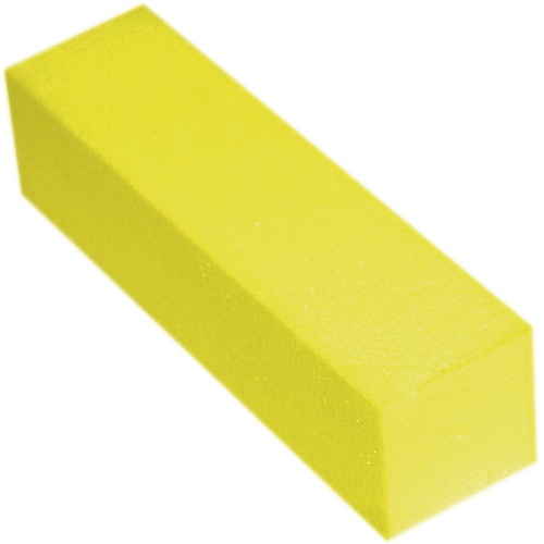 Cre8tion Buffer 3-Way Yellow Foam, White Grit 150/150, 06033 (Packing: 500pcs/case)