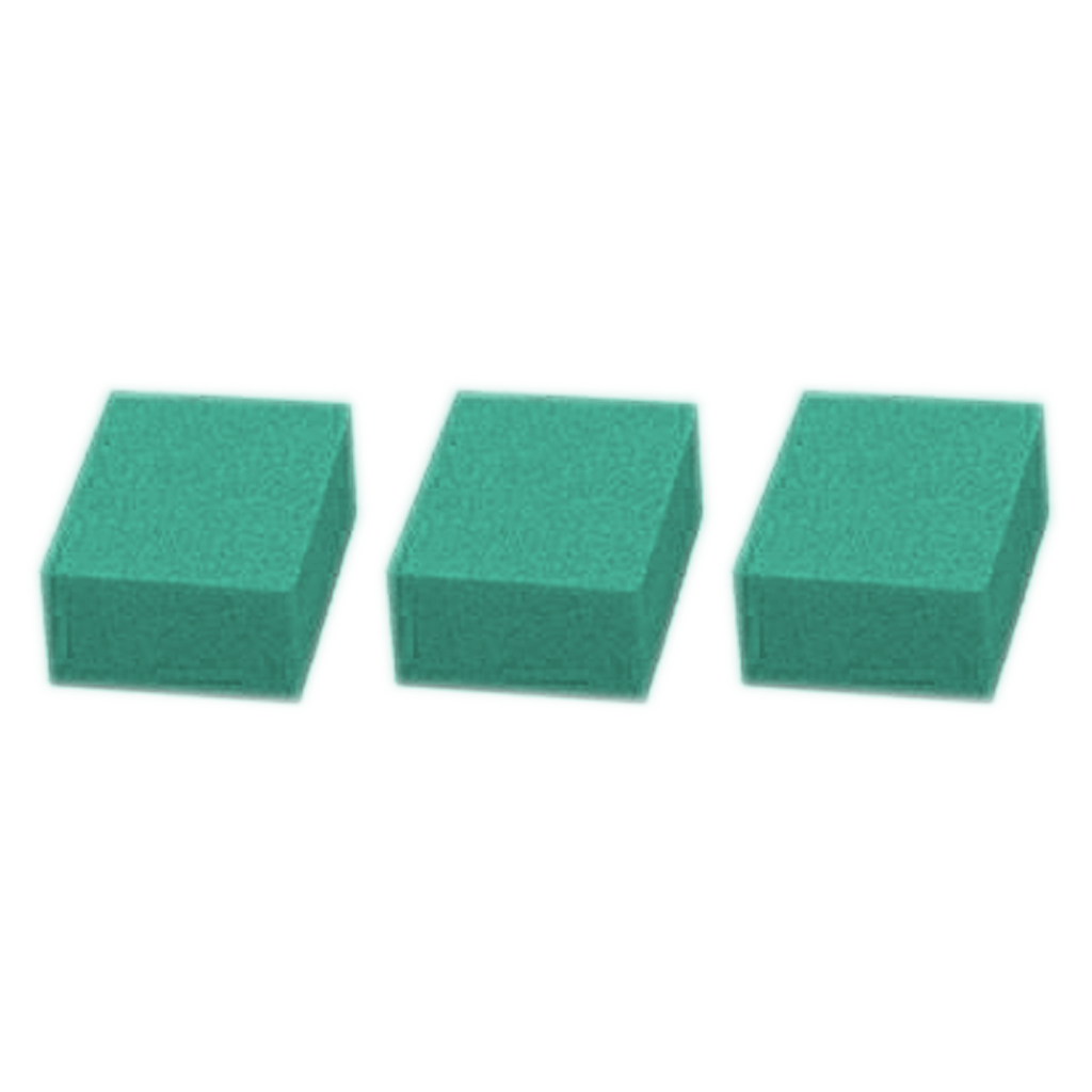 Cre8tion Premium Buffer 2-Way Mini Teal Foam, White Grit 100/100, 500pcs, 1500 pcs, 06067