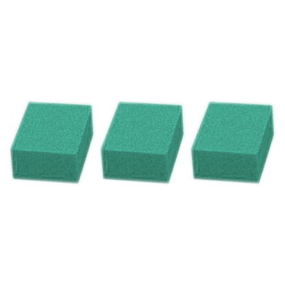 Cre8tion Premium Buffer 2-Way Mini Teal Foam, White Grit 100/100, 500pcs, 1500 pcs, 06067