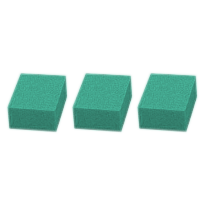 Cre8tion Premium Buffer 2-Way Mini Teal Foam, White Grit 100/100, 500pcs, 1500 pcs, 06067