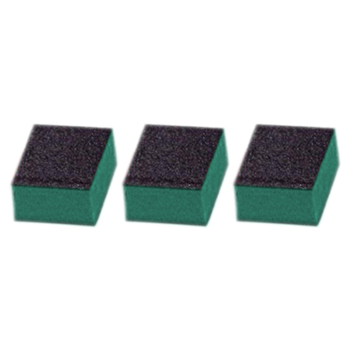 Cre8tion Premium Buffer 2-Way Mini Teal Foam, Black Grit 100/180, 500pcs, 1500 pcs, 06070