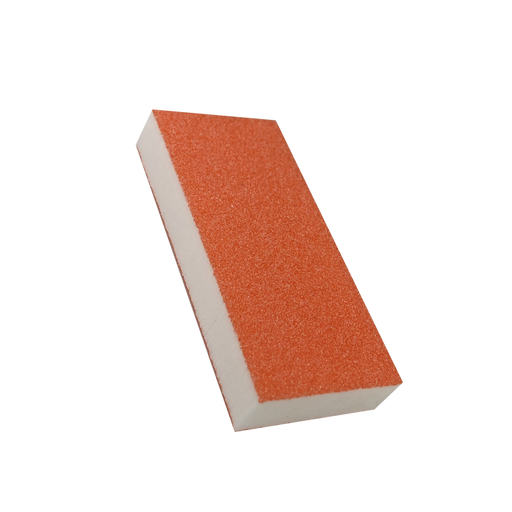 Cre8tion Disposable SLIM Buffer, White Foam, Orange Grit 80/100, 06085, CASE (Packing: 1,000pcs/case)