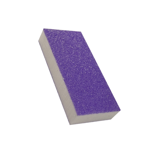 Cre8tion Disposable SLIM Buffer, White Foam, Purple Grit 60/100, 06086, CASE (Packing: 1,000pcs/case)