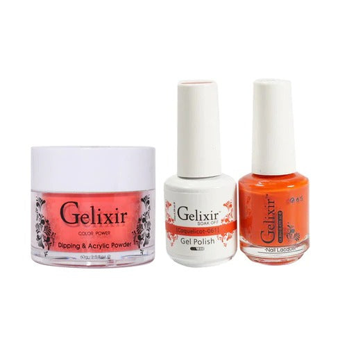 Gelixir 3in1 Acrylic/Dipping Powder + Gel Polish + Nail Lacquer, 061