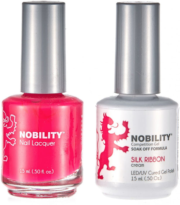 LeChat Nobility Gel & Polish Duo, NBCS061, Silk Ribbon, 0.5oz KK