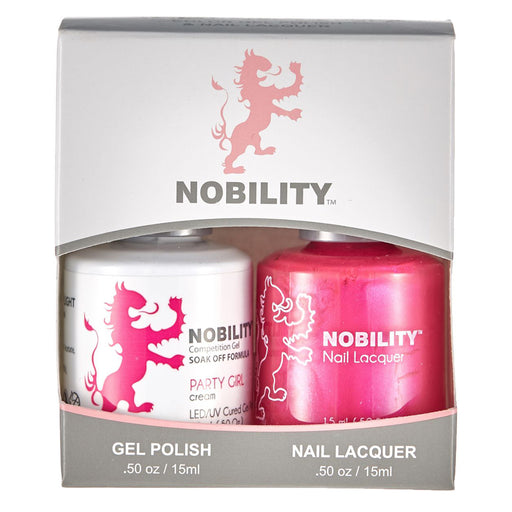 LeChat Nobility Gel & Polish Duo, NBCS062, Party Girl, 0.5oz KK0917