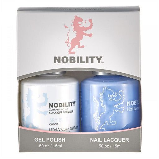 LeChat Nobility Gel & Polish Duo, NBCS063, Sky Blue, 0.5oz KK