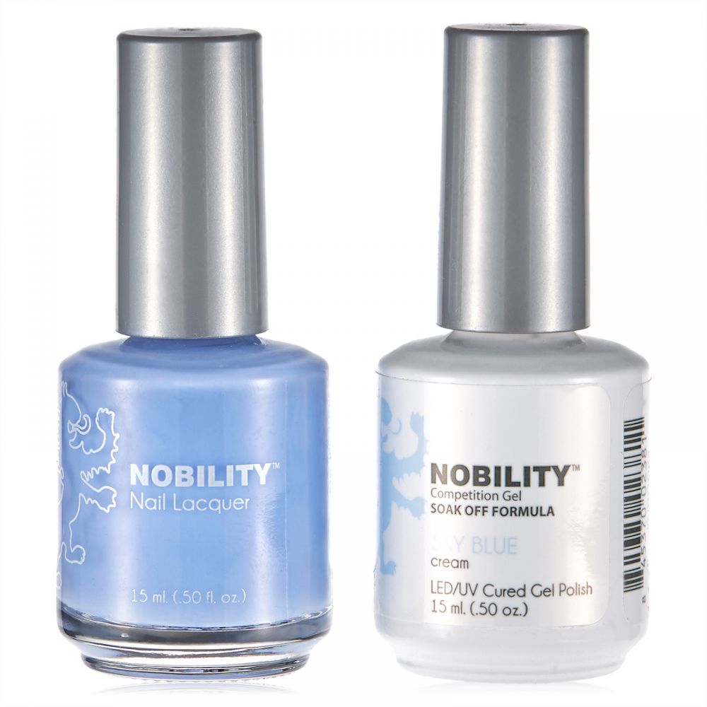 LeChat Nobility Gel & Polish Duo, NBCS063, Sky Blue, 0.5oz KK