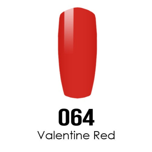 DC Nail Lacquer And Gel Polish, DC 064, Valentine Red, 0.6oz MY0926