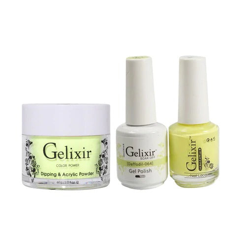 Gelixir 3in1 Acrylic/Dipping Powder + Gel Polish + Nail Lacquer, 064