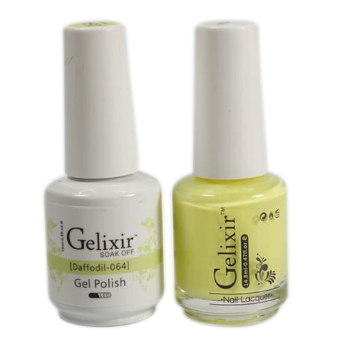 Gelixir Nail Lacquer And Gel Polish, 064, Daffodil, 0.5oz KK1010