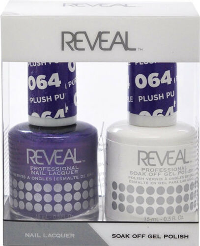 Reveal Gel Polish + Nail Lacquer, 064, Plush Purple, 0.5oz OK0311VD
